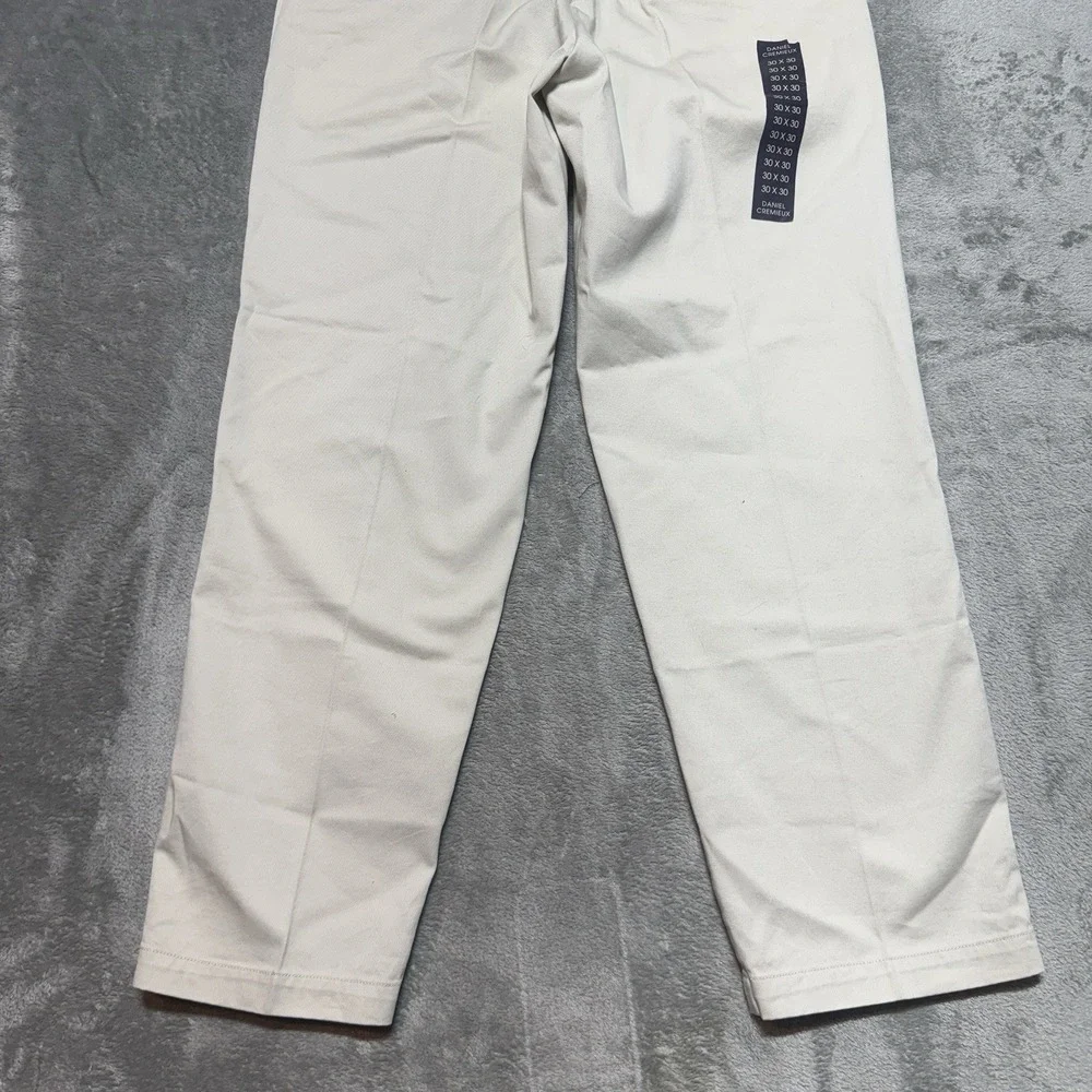 Cremieux Collection Paris Pant Mens 30x30 Pleated Chino Cotton Trousers NWT Read